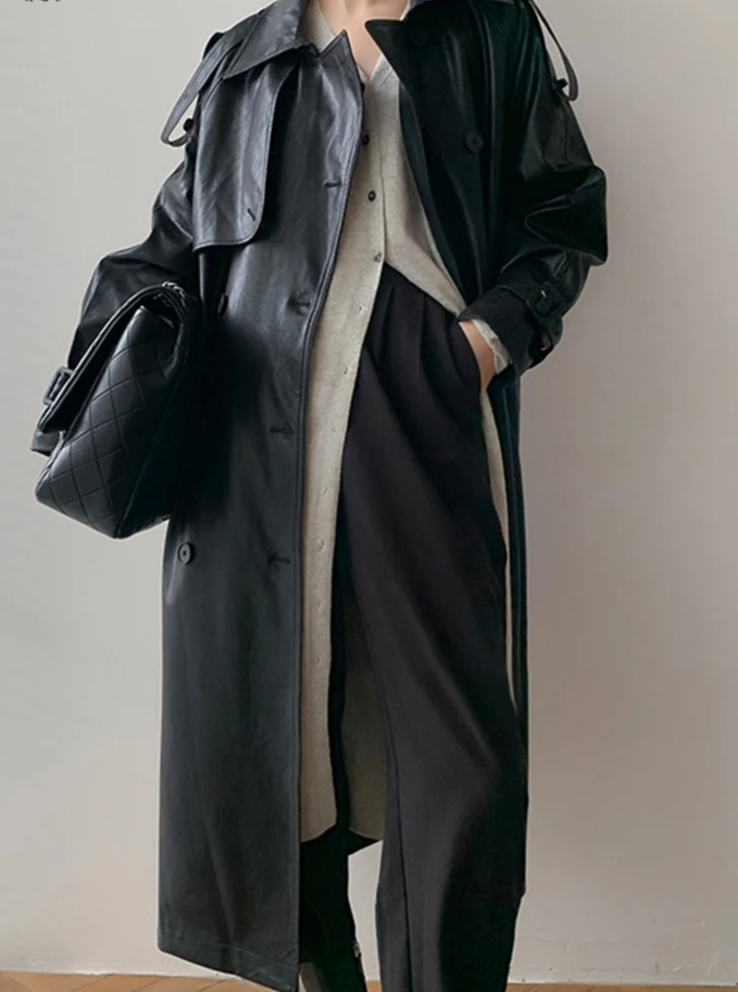 LAURA Leather Coat