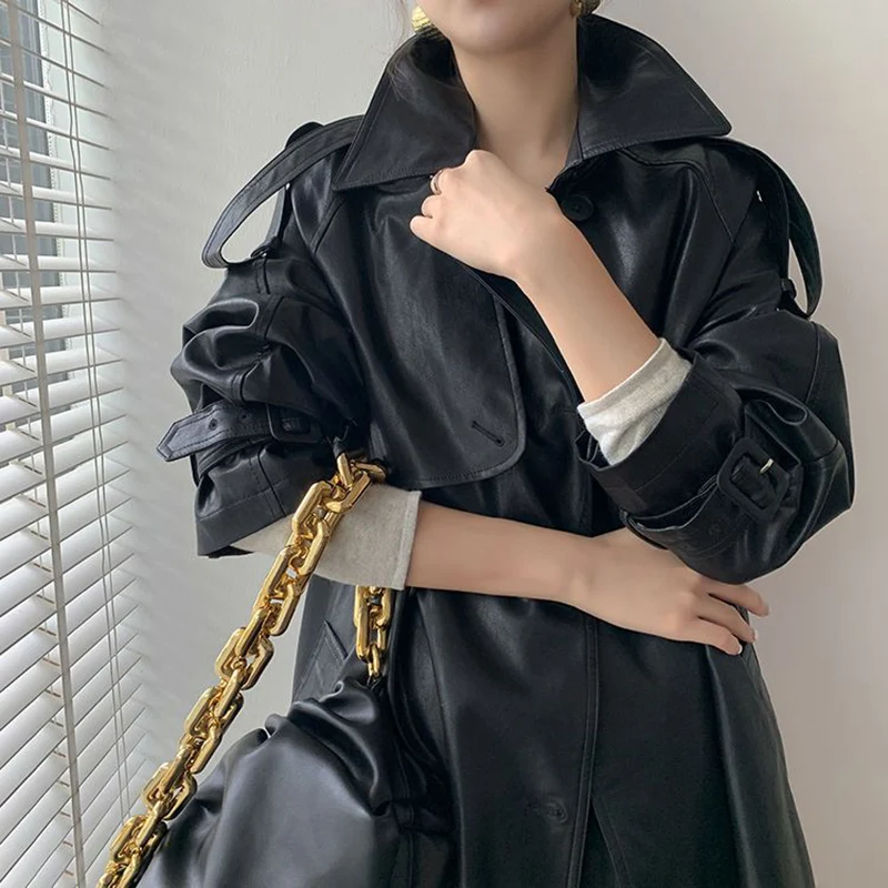 LAURA Leather Coat