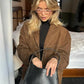 IWANNA™  VINTAGE Brown Suede Leather Jacket