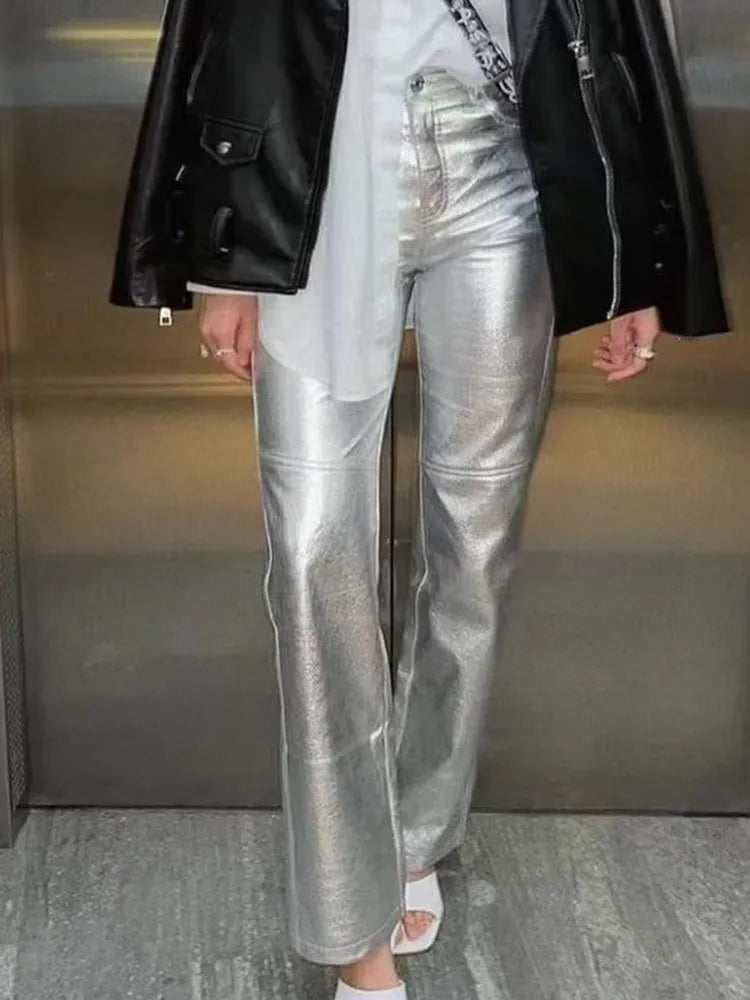 TEREZA Silver Trousers