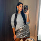 Sequin Mini Skirt