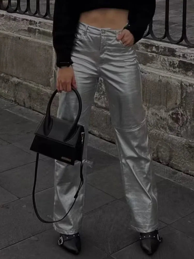 TEREZA Silver Trousers
