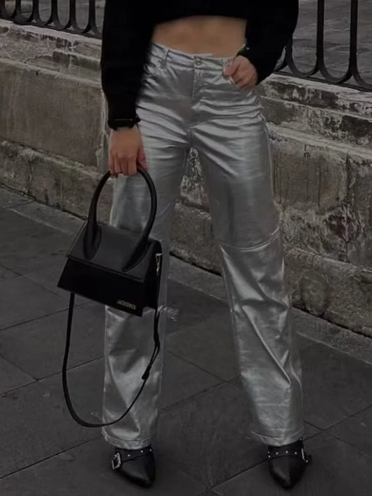 TEREZA Silver Trousers