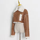 Faux Leather Sueded