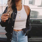 Black Faux Leather