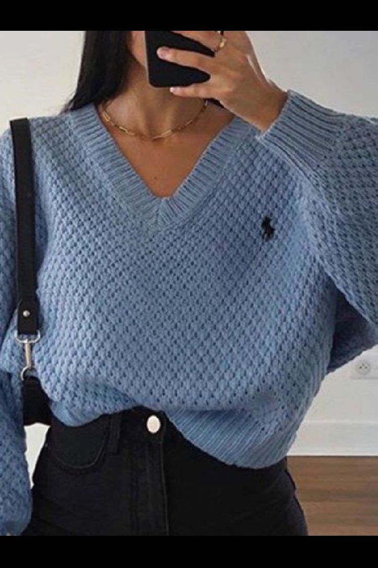Chunky V Neck