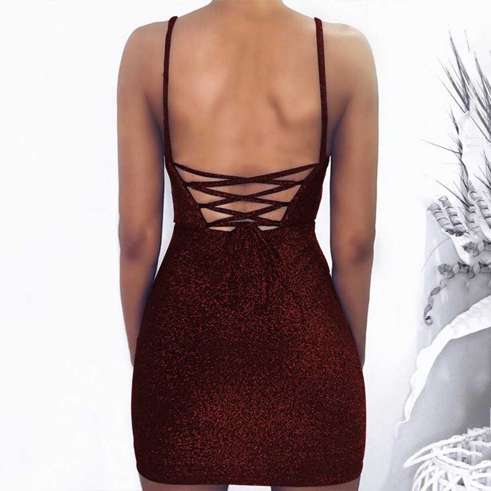 Sexy Glitter Lace Up