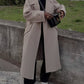 Long Coat Belted Overcoat