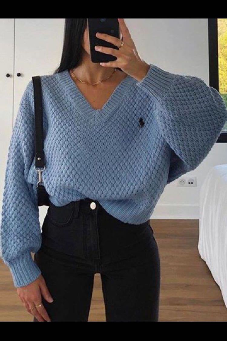 Chunky V Neck