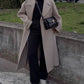 Long Coat Belted Overcoat