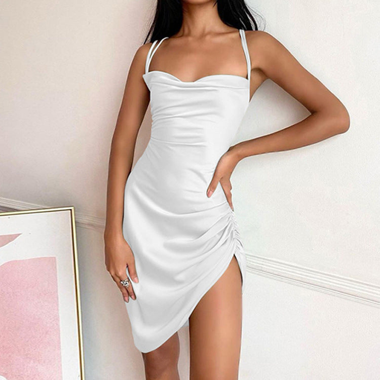 Cowl Neck Side Shirring