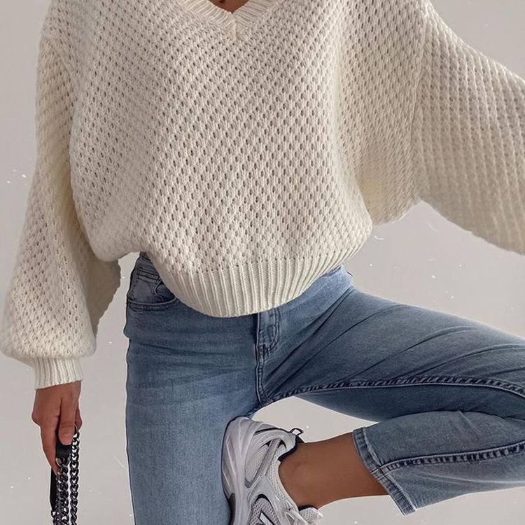 Chunky V Neck